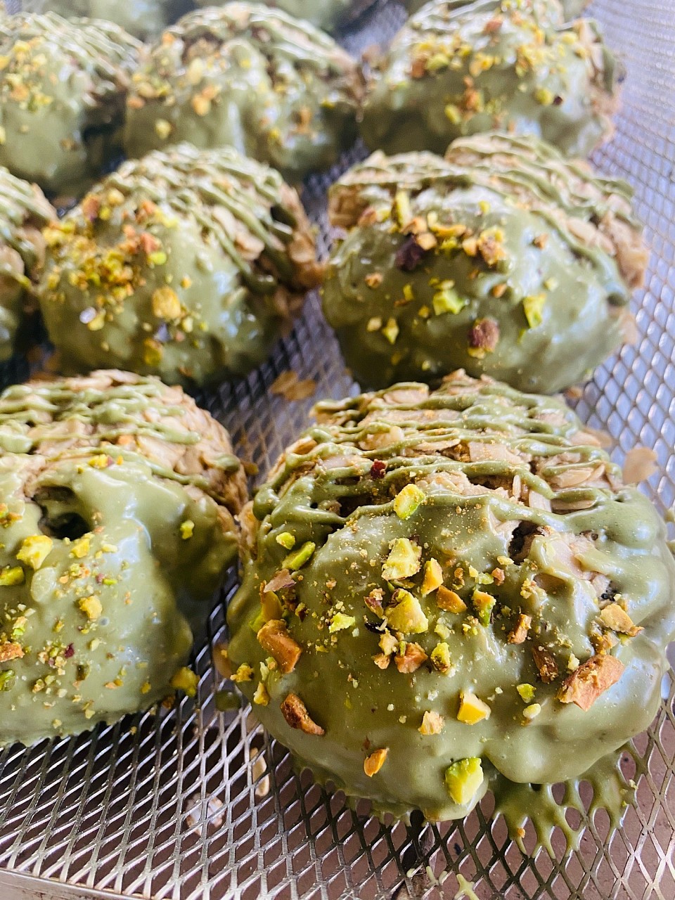 Dubai pistachio matcha organic natural cookies