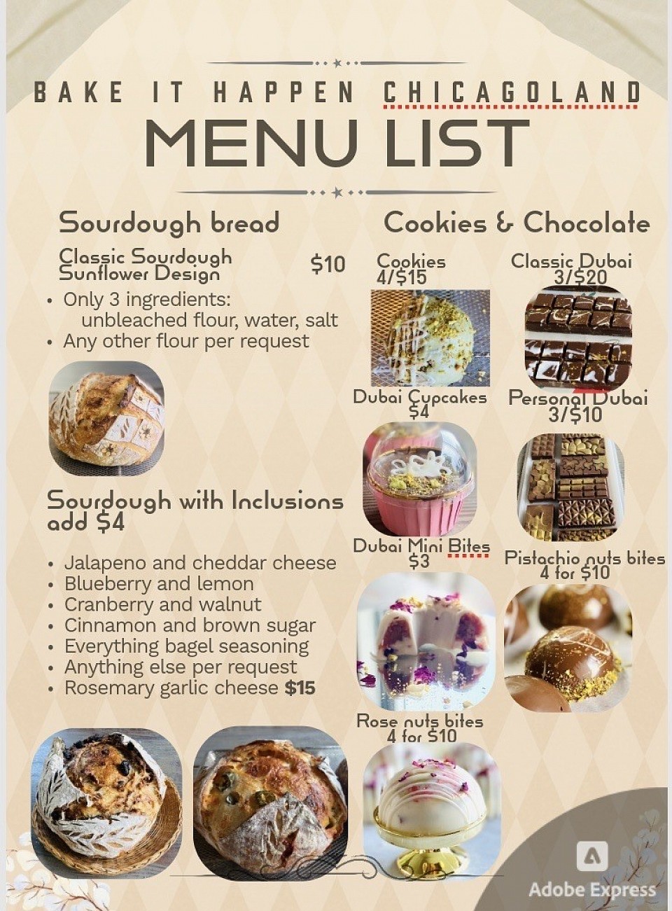 Menu list